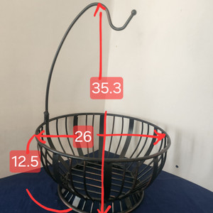 무배송)과일바구니 겸 바나나걸이