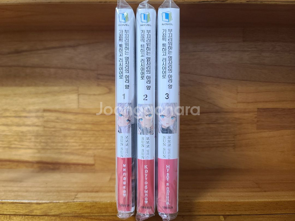 러시아어로 부끄러워하는 옆자리의 아라양 1,2,3 초판--2
