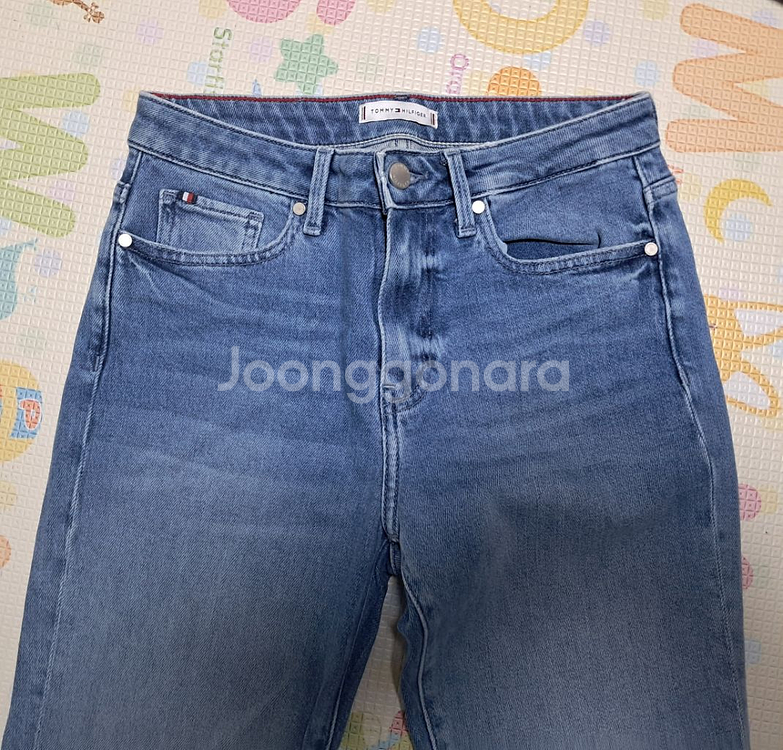 타미힐피거 오가닉코튼 부츠컷 청바지 데님팬츠 27(약--2