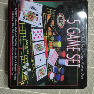 5 GAME SET (룰렛, 포커, 블랙 잭 등)