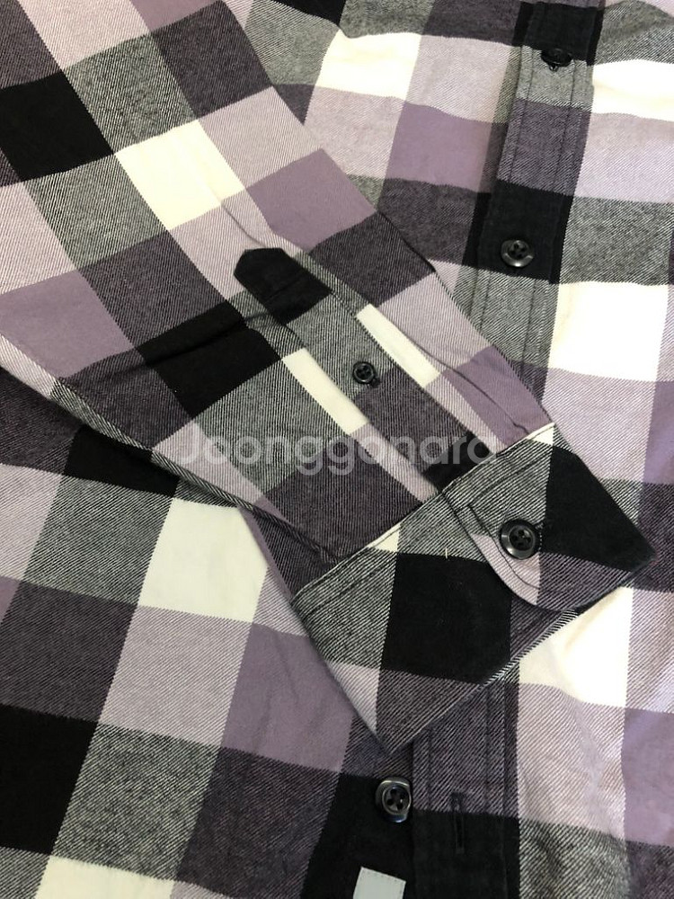 칼하트 캐쥬얼 체크셔츠 남방 퍼플 그레이 XL--5