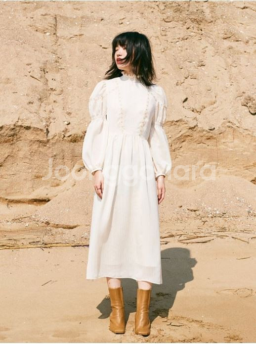[미착용새상품] 오앨 레이스스모크시어링원피스(최종가)--3