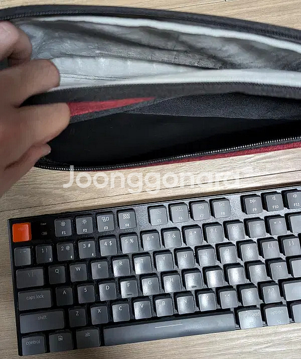 키크론 K1 RGB 무선 기계식 적축 키보드 + 가방--2