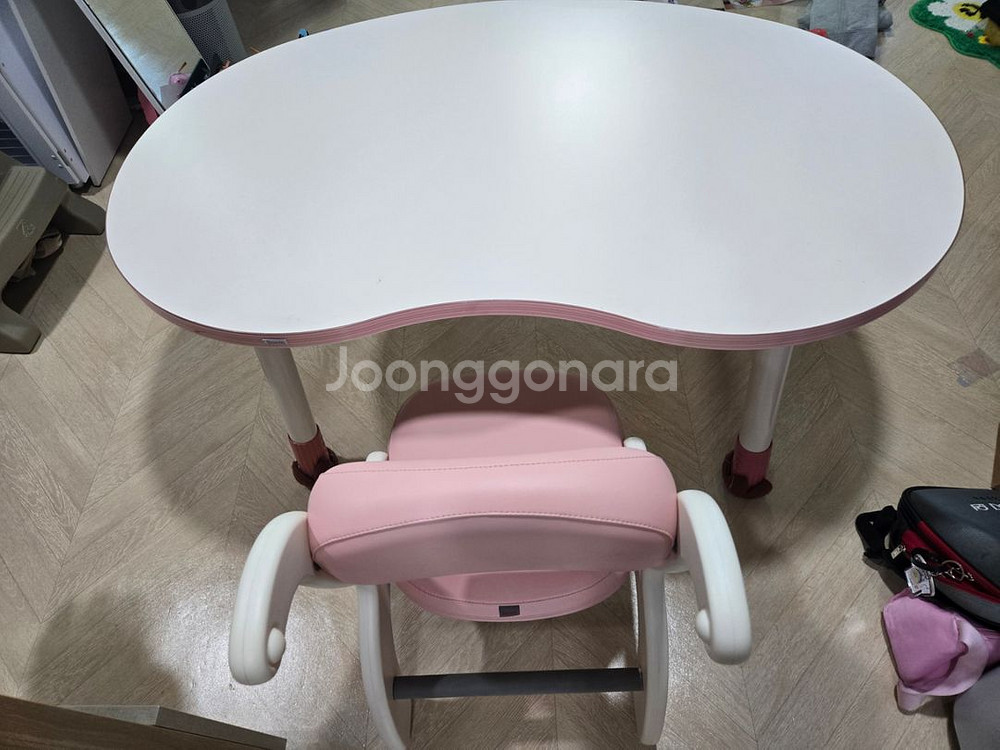 일룸 그로잉 땅콩책상 1200 의자 세트 다드려요--2