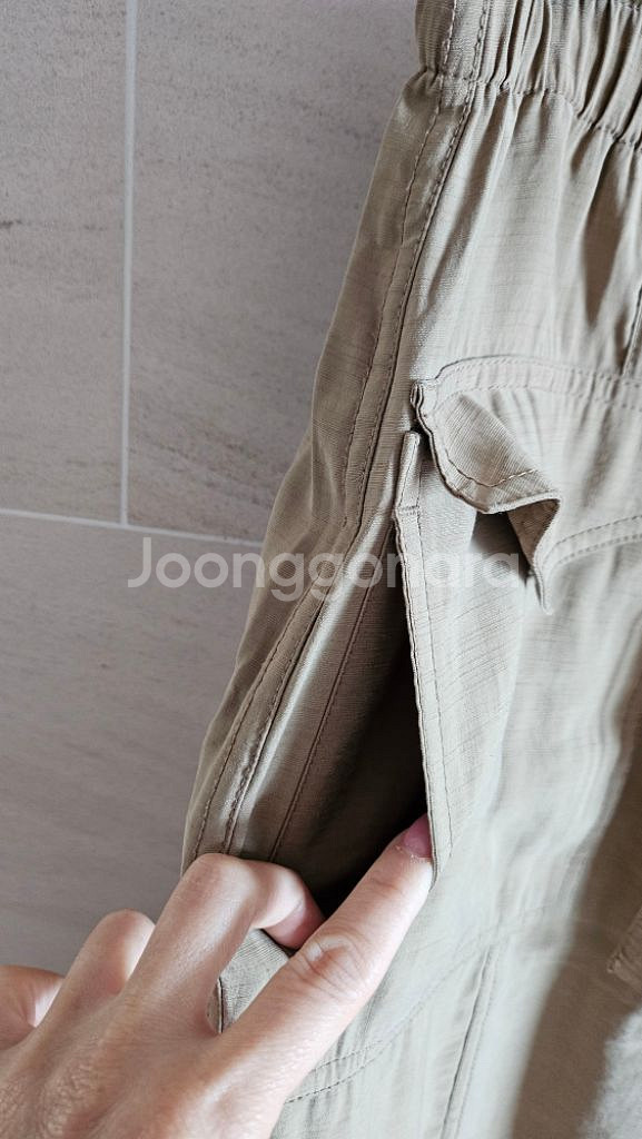 (정품) 가니 카고 스트링 조거팬츠--6