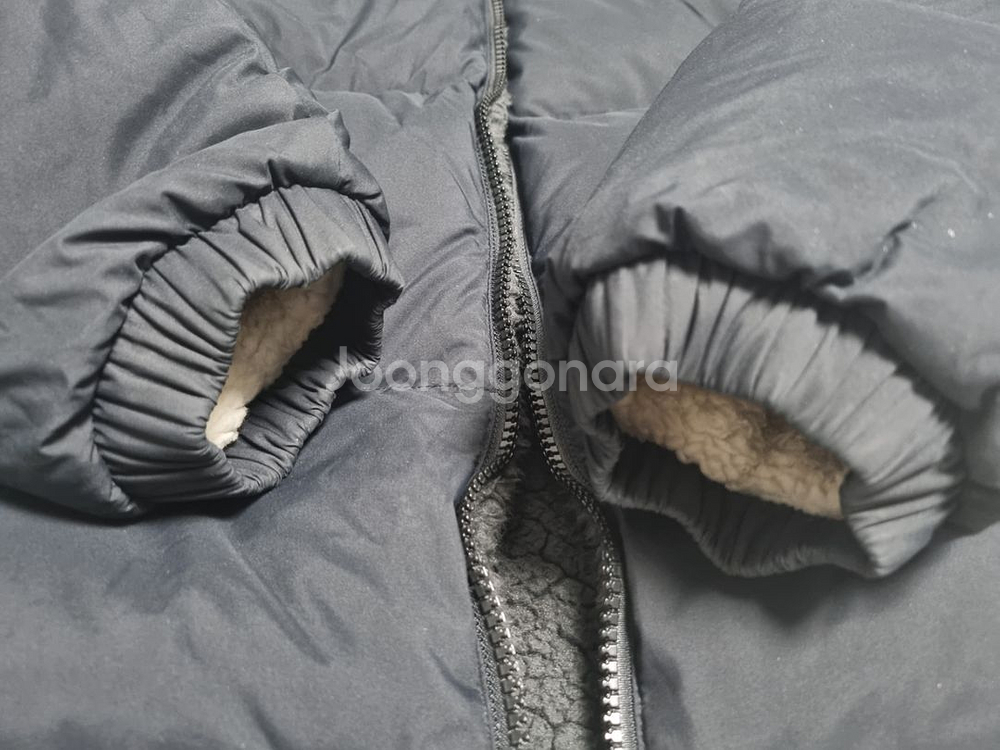 콜롬비아 리버시블 후리스 패딩 (L)--3