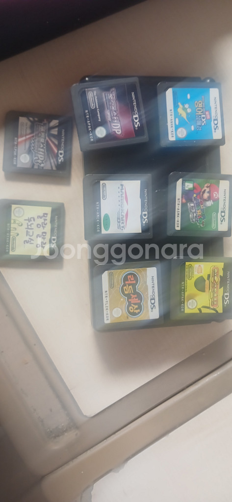 닌텐도 DS lite,충전기,칩(포켓몬,리듬세상 없음--2