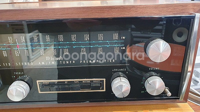 메킨토시 MX-113튜너(고성능)+프리앰프--2