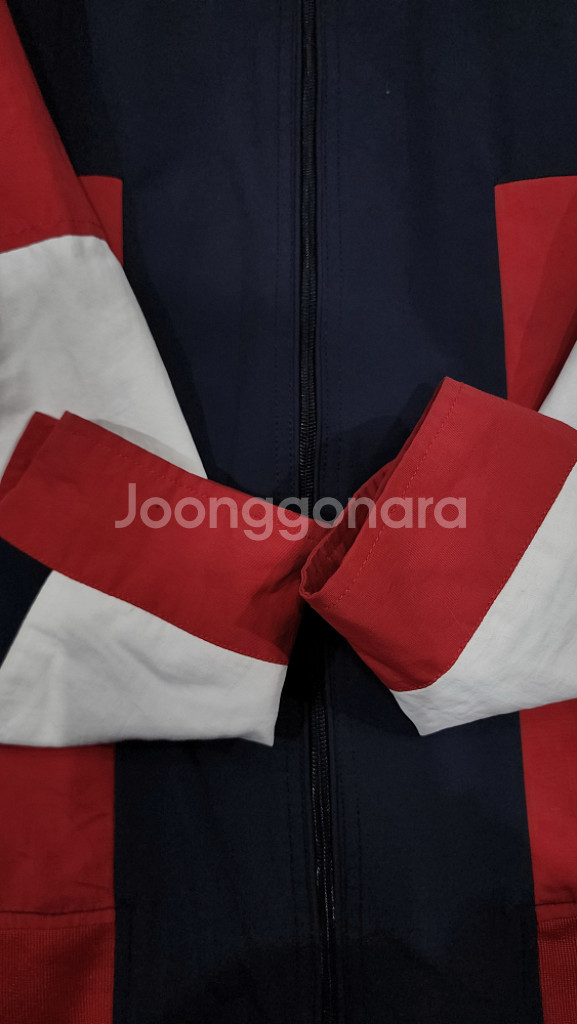 타미힐피거 배색 빅로고 바람막이 자켓 2XL--5