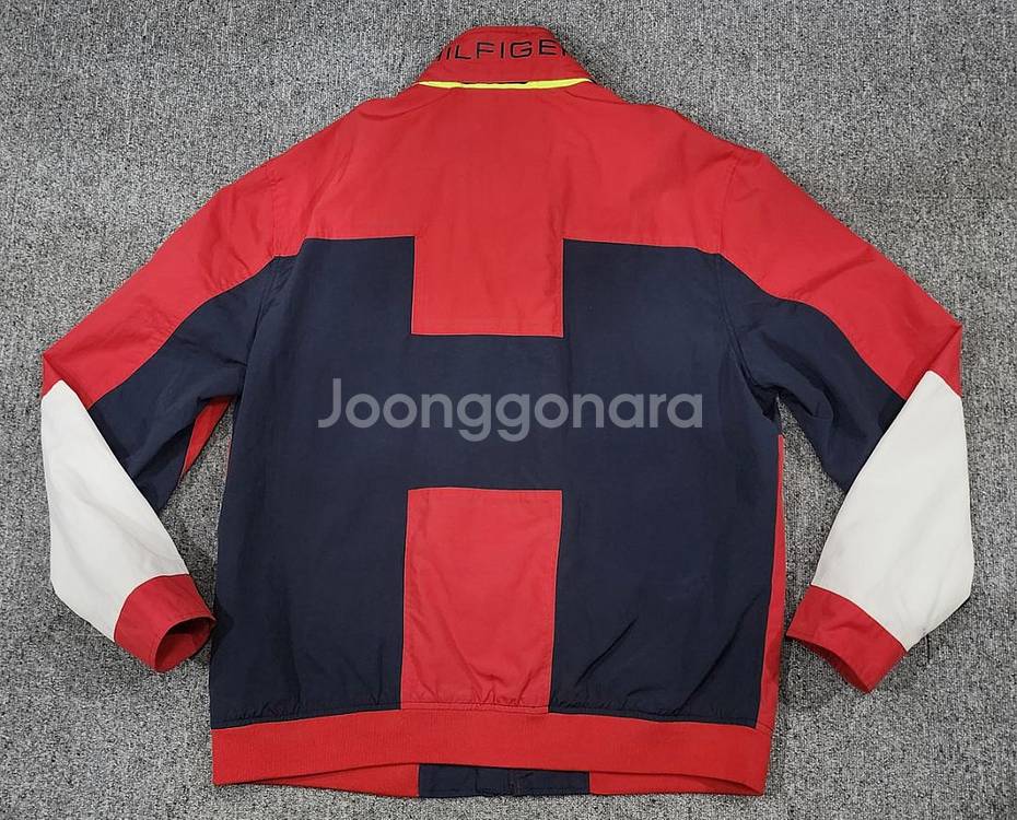 타미힐피거 배색 빅로고 바람막이 자켓 2XL--1