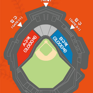 이글스 파크 개장식 1루 A구역 양도