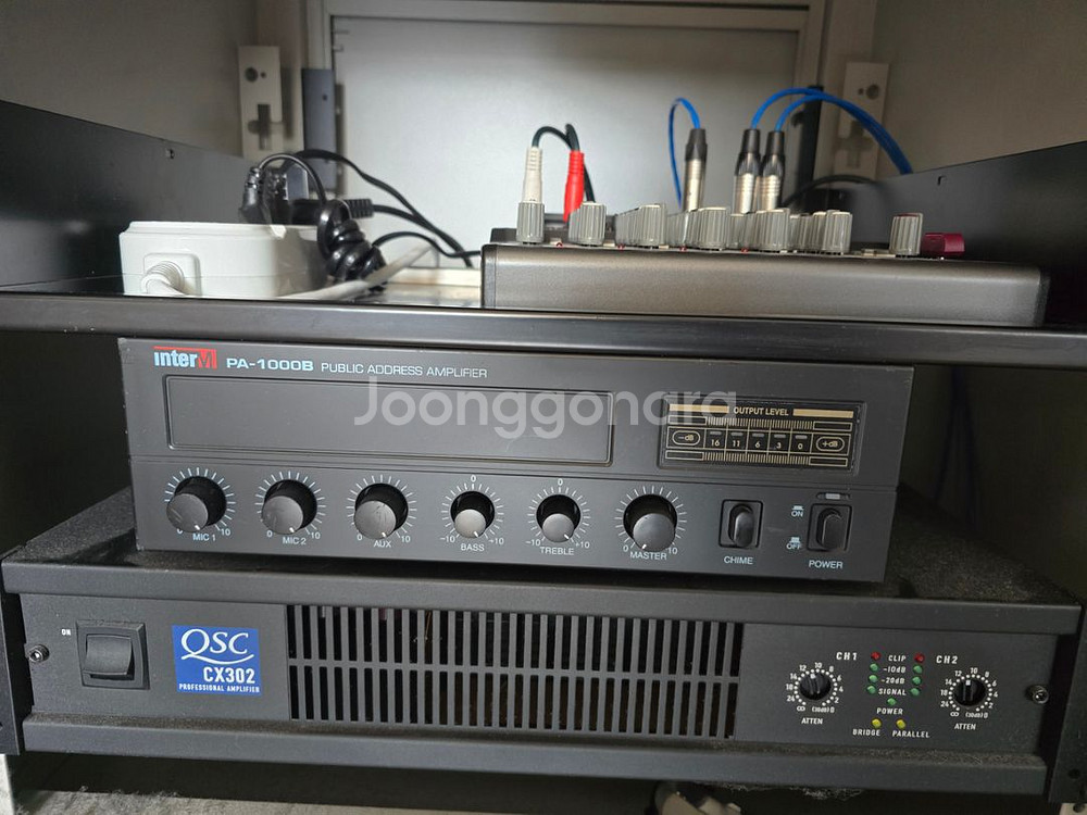 QSC-cx302 앰프1 + 앰프1 +케이스--3