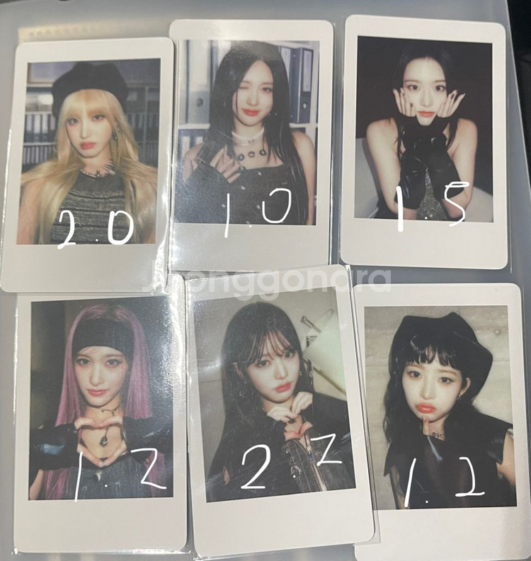 아이브 포토카드 럭드 위드뮤 원영 리즈 포카 양도 레이--1