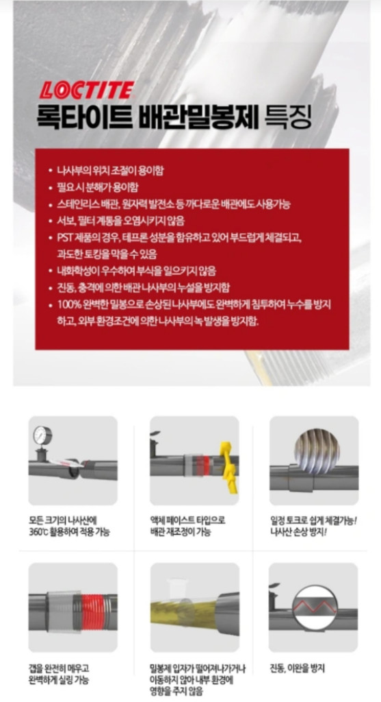 록타이트 577 배관밀봉제 250ml--3