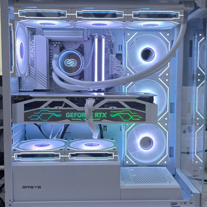 7800x3d, 5070ti 화이트 튜닝pc팝니다