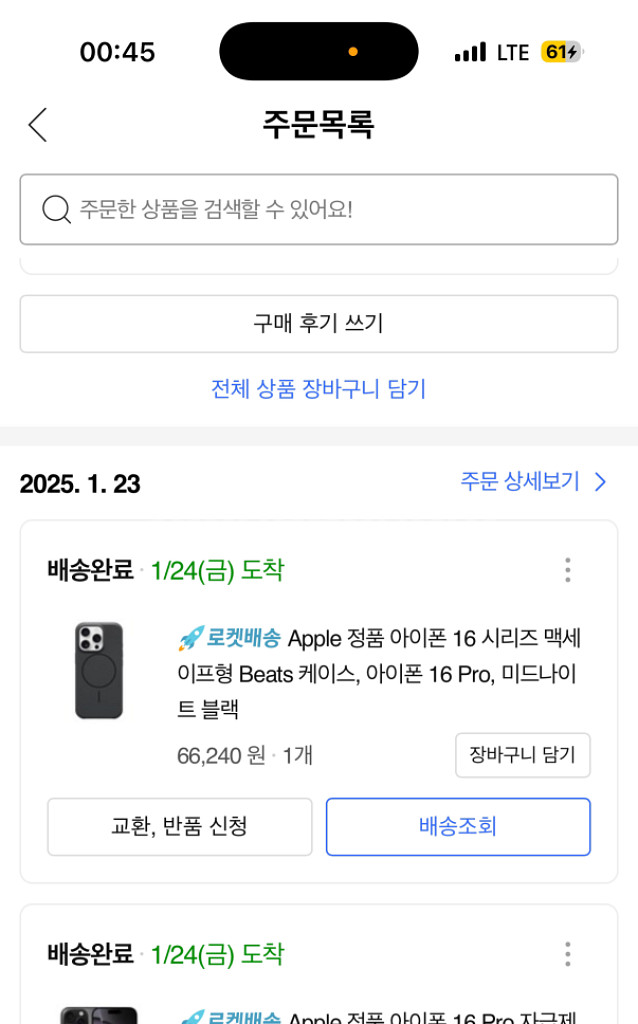 아이폰16프로 맥세이프 케이스 Apple 정품--2