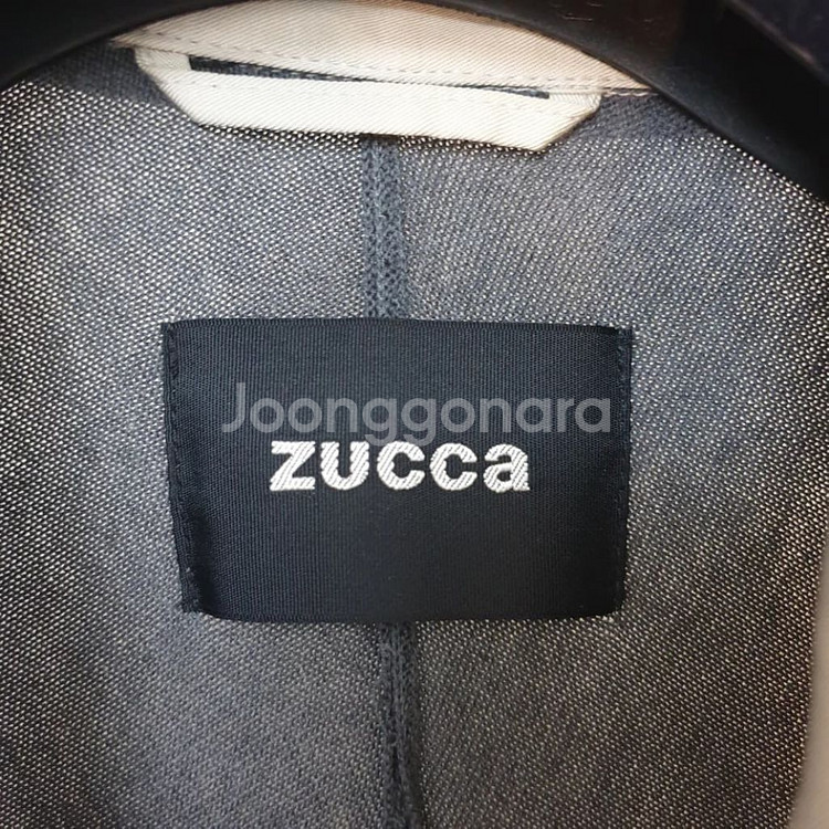 ZUCCA 주카 니트배색 리오셀 롱자켓 코트 S--6