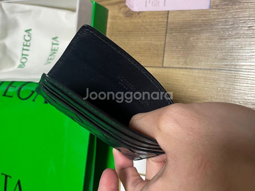 정품 보테가베네타 카드지갑 풀구성 영수증 보증서--2
