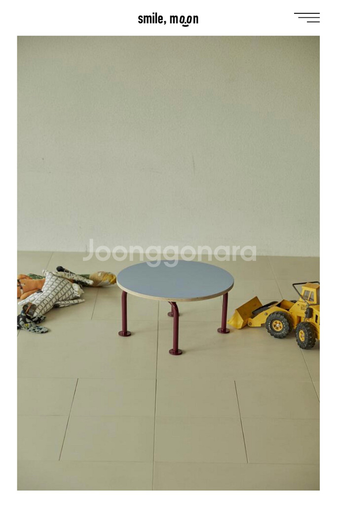 스마일문 미니 라운드 테이블--4