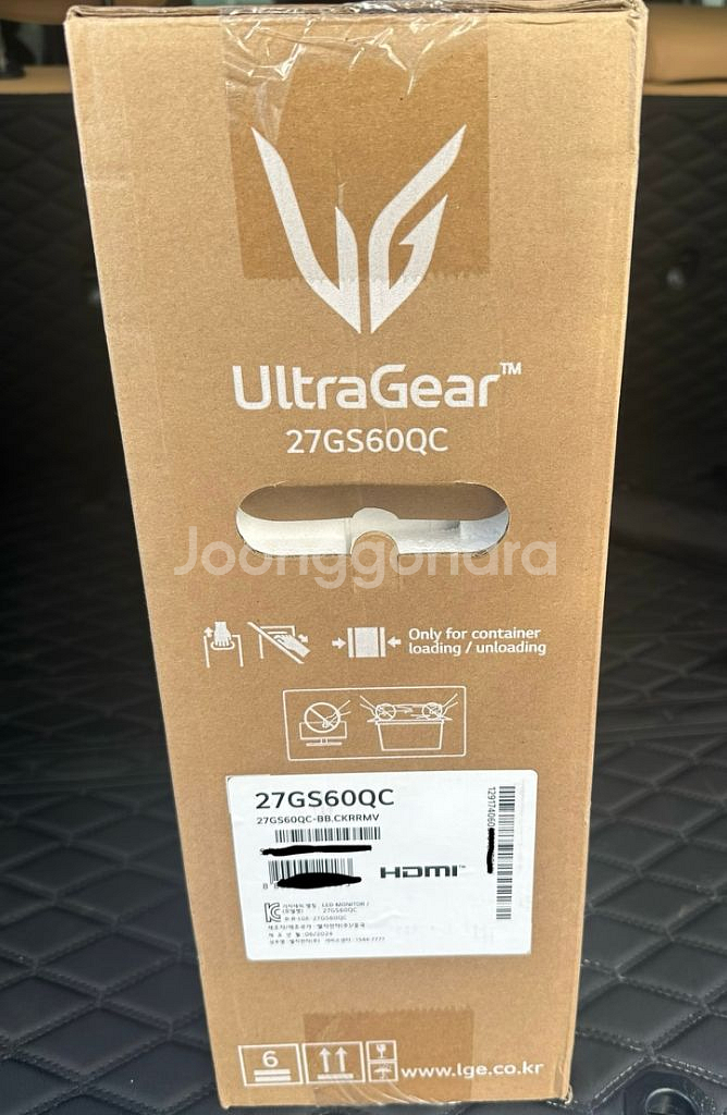 [미개봉 새제품]LG 울트라기어 27GS60QC 팝니다--2