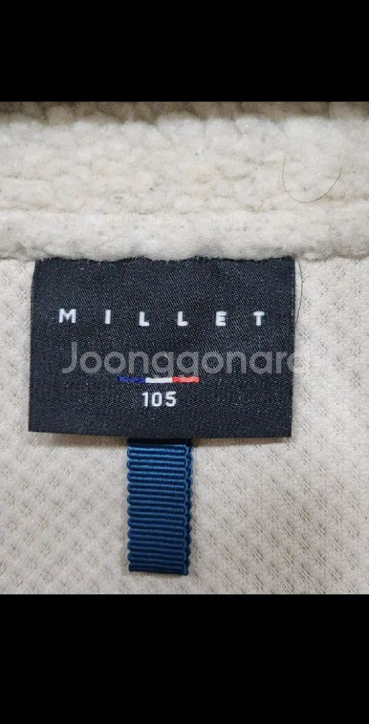 (105)밀레 뽀글이 점퍼 아이보리 후리스 자켓 플리스--2