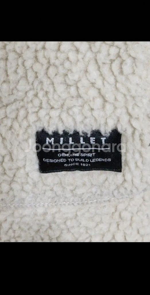 (105)밀레 뽀글이 점퍼 아이보리 후리스 자켓 플리스--3