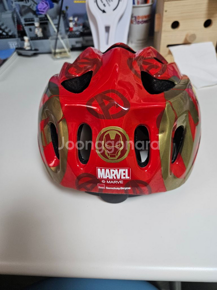 아이언맨 어린이 자전거 헬멧(1회착용)--1