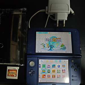 New 닌텐도 3ds xl 메탈릭 블루 128 + R4