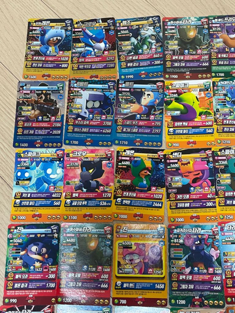 브롤스타즈 카드 홀로그램 카드 레온 스파이크 이미지