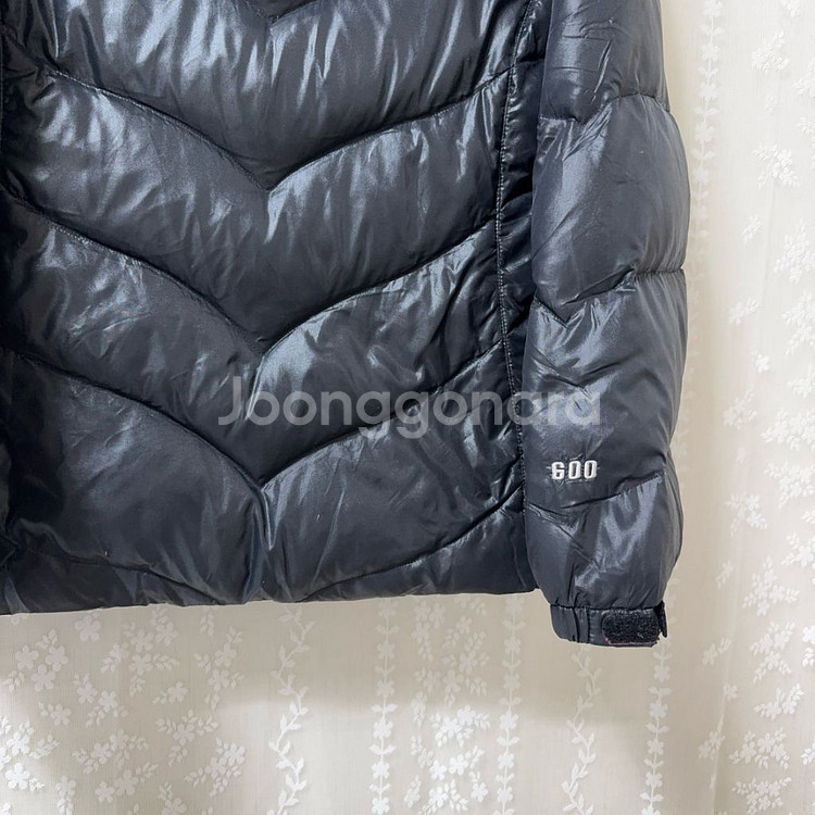 노스페이스 600 y2k 후드 퍼 구스 다운 숏패딩 블--6