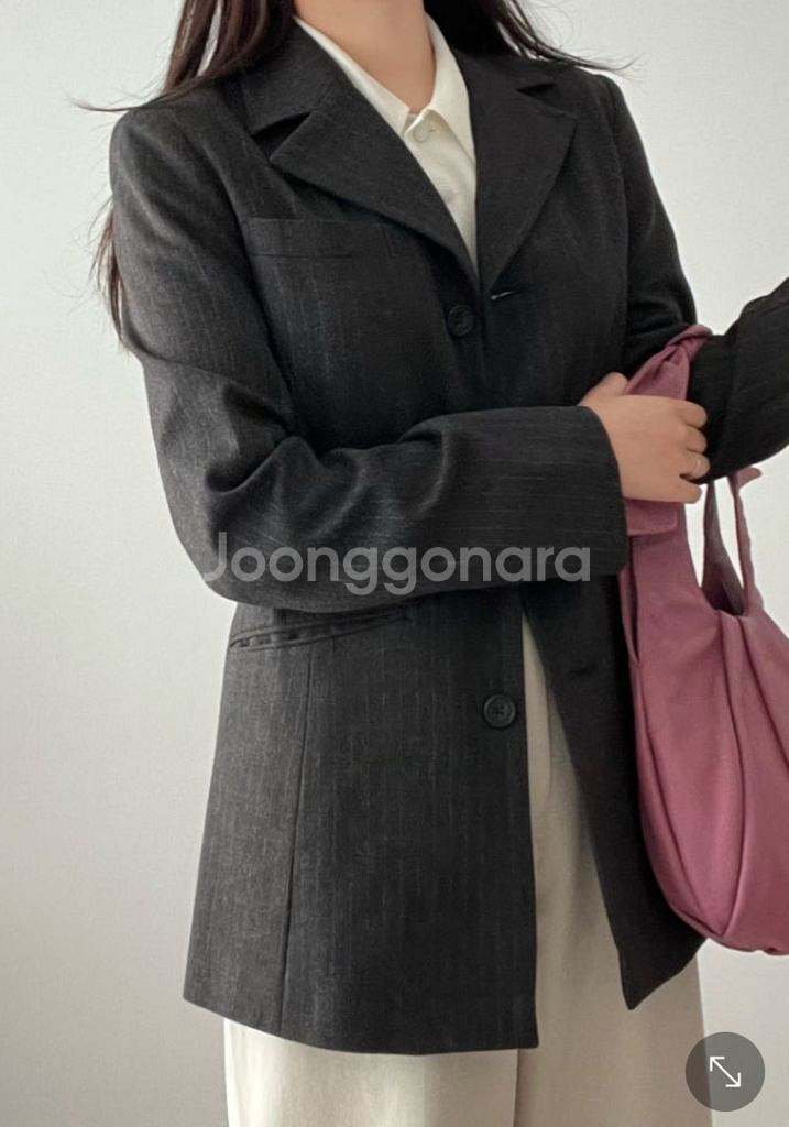 여성 슬림핏 울 자켓--1