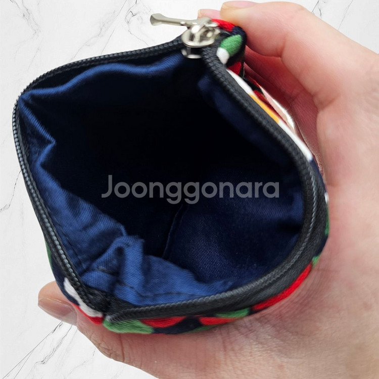 [새상품]핸드메이드 플라워 파우치 동백꽃 카드지갑 동전--3