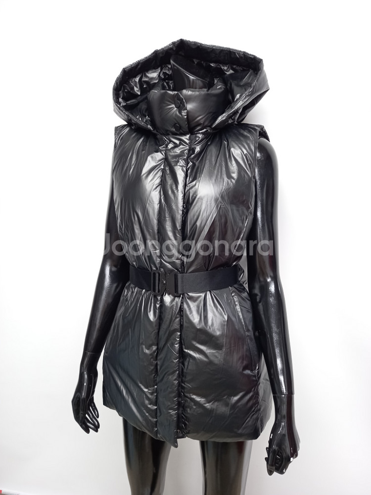 테일러메이드 후드 벨티드 구스다운 패딩베스트 66--1