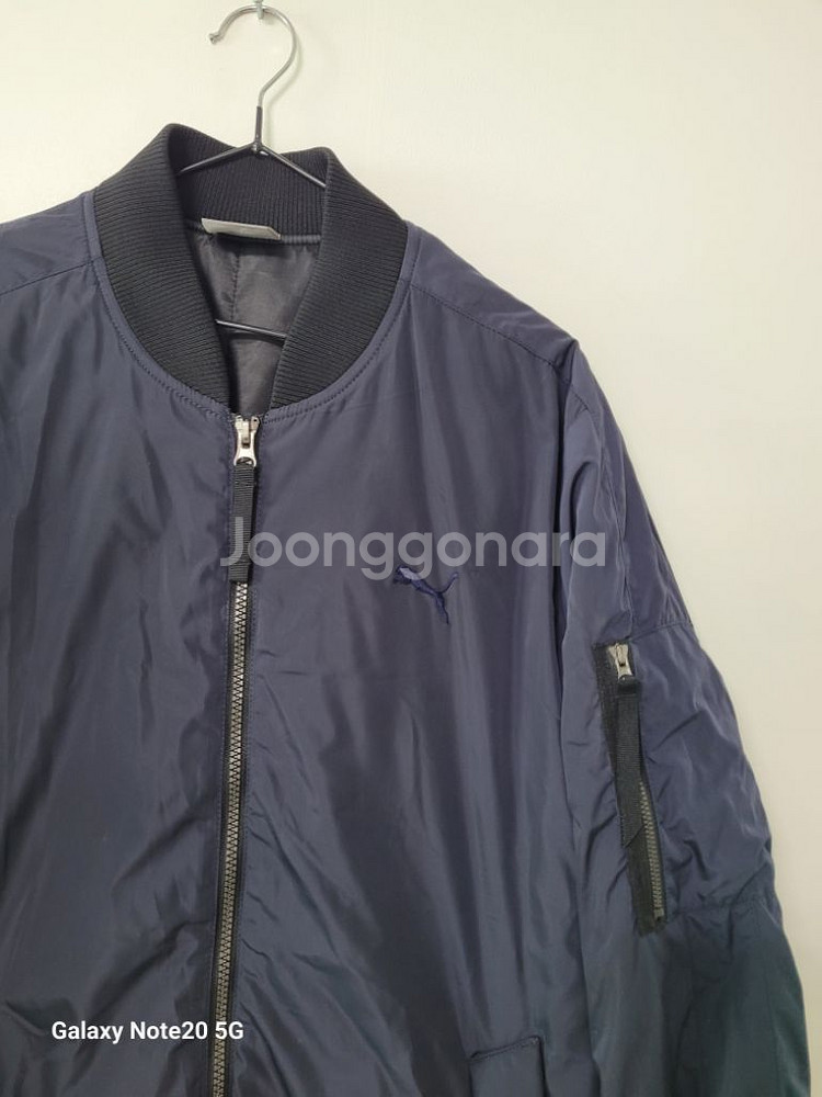 남성 푸마 간절기 봄버 패딩점퍼 (네이비.100)--2