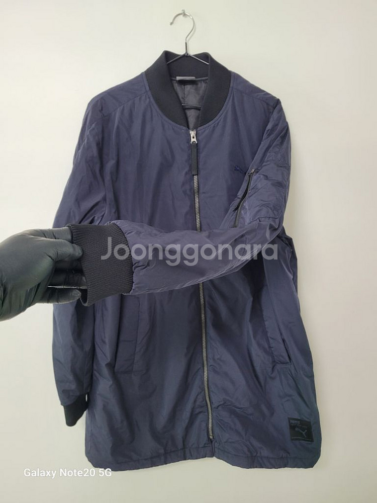 남성 푸마 간절기 봄버 패딩점퍼 (네이비.100)--4