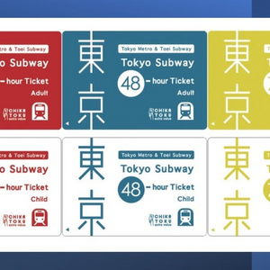 도쿄 메트로 패스권(72시간)성인1+아동1 일괄판