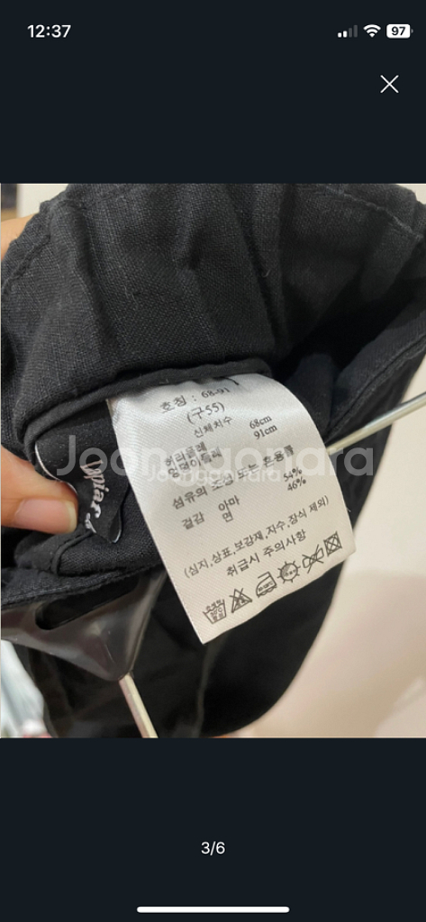 [개당가.카키새상품]라삐아프 린넨 뒷밴딩 팬츠--2