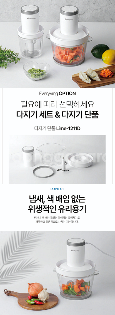에브리빙 멀티 다지기 2.5L Lime-1211D--2