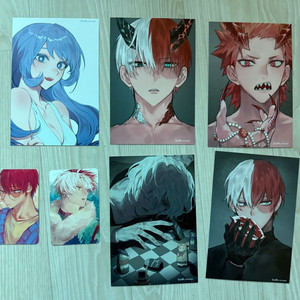 히로아카 히어로아카데미아 토도로키 키리시마 포카 엽서