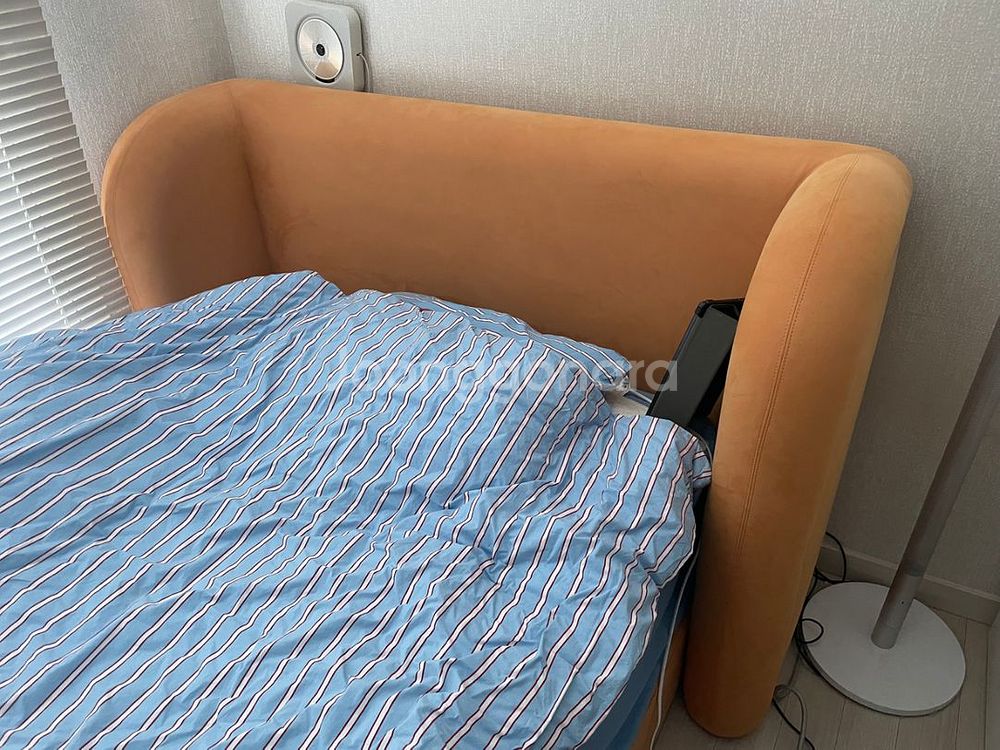 스튜디오에녹 맞춤제작 구름 침대 프레임 머스타드 SS--6