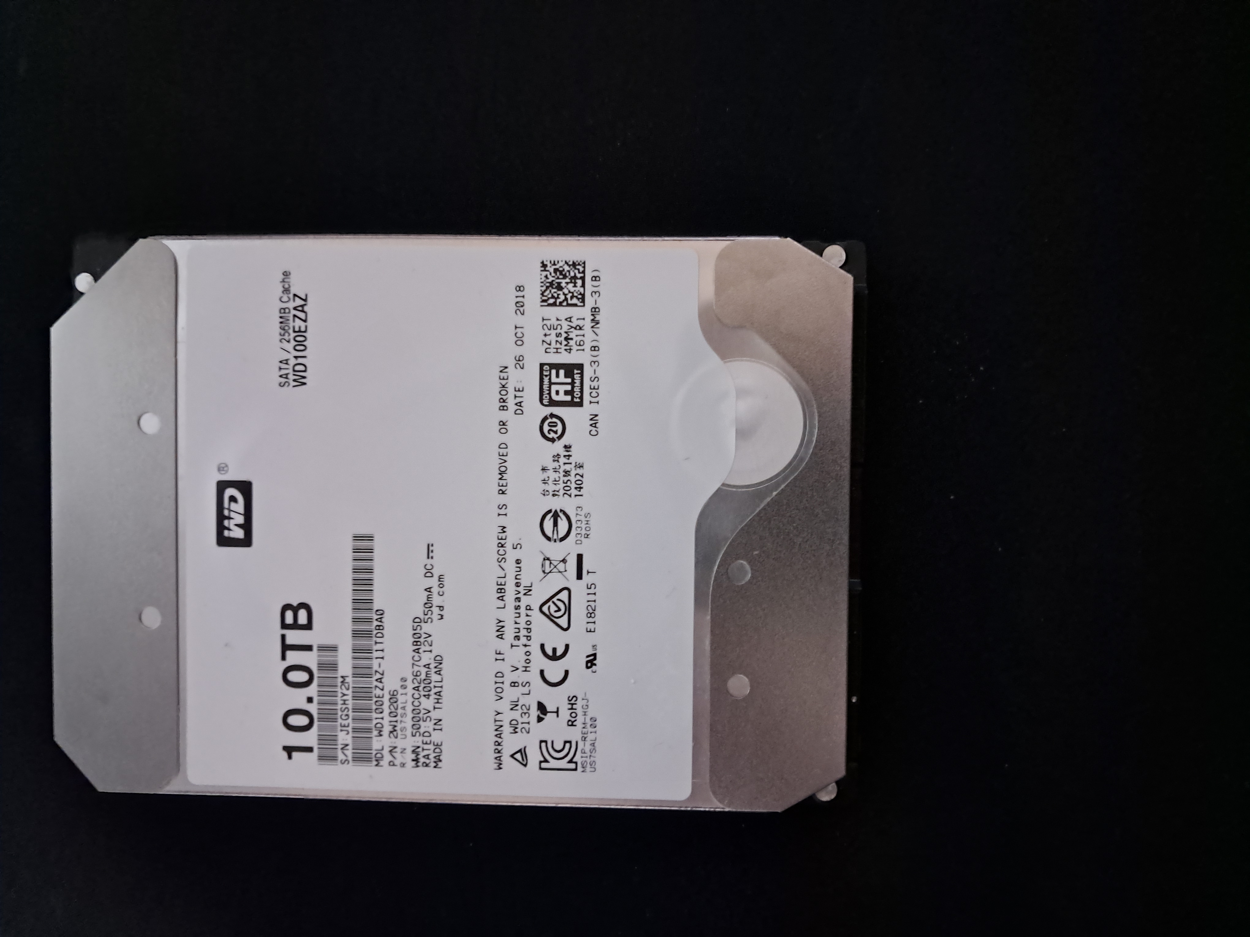 WD 10Tb hdd