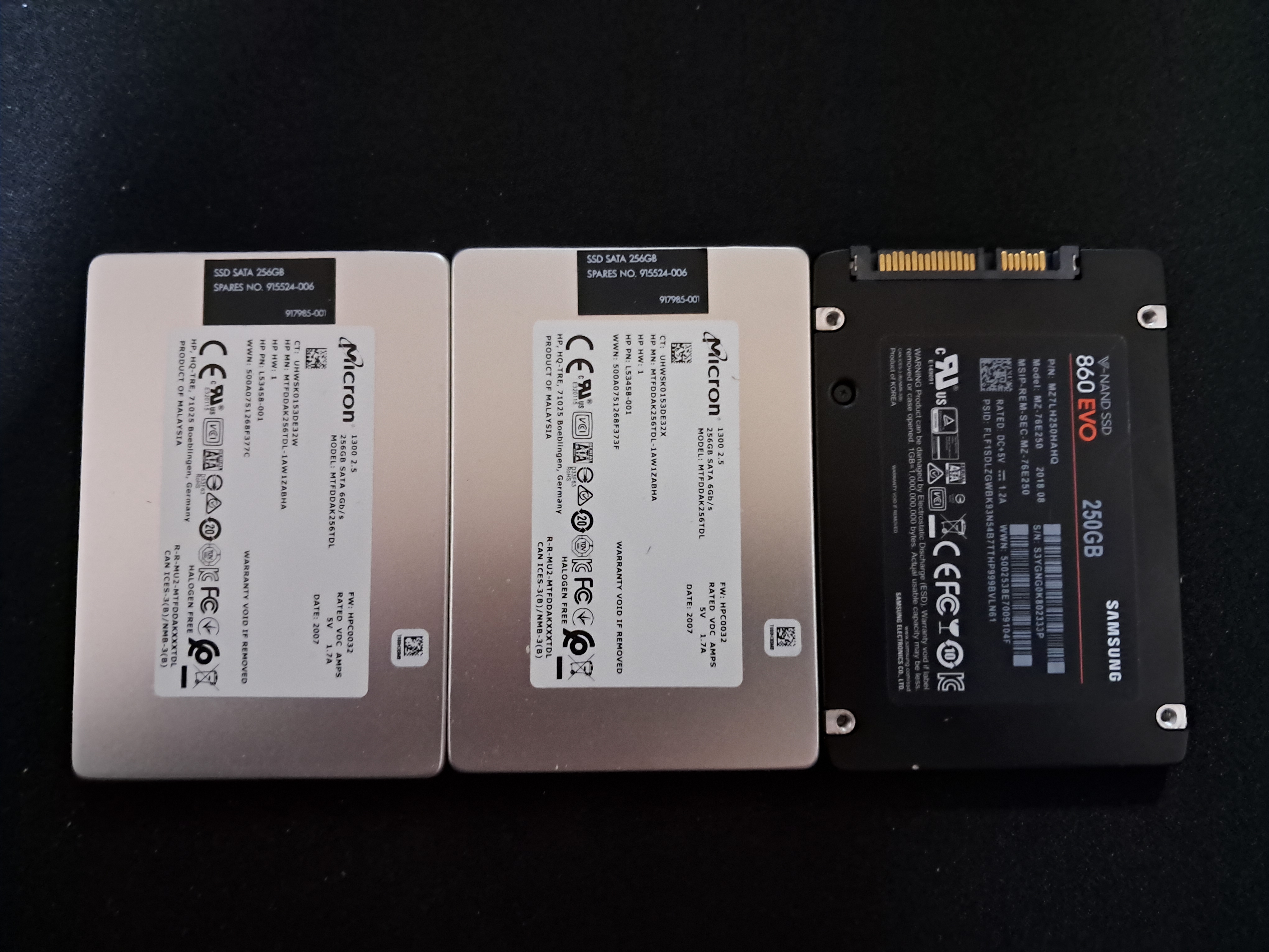 256G SSD 3개 일괄판매