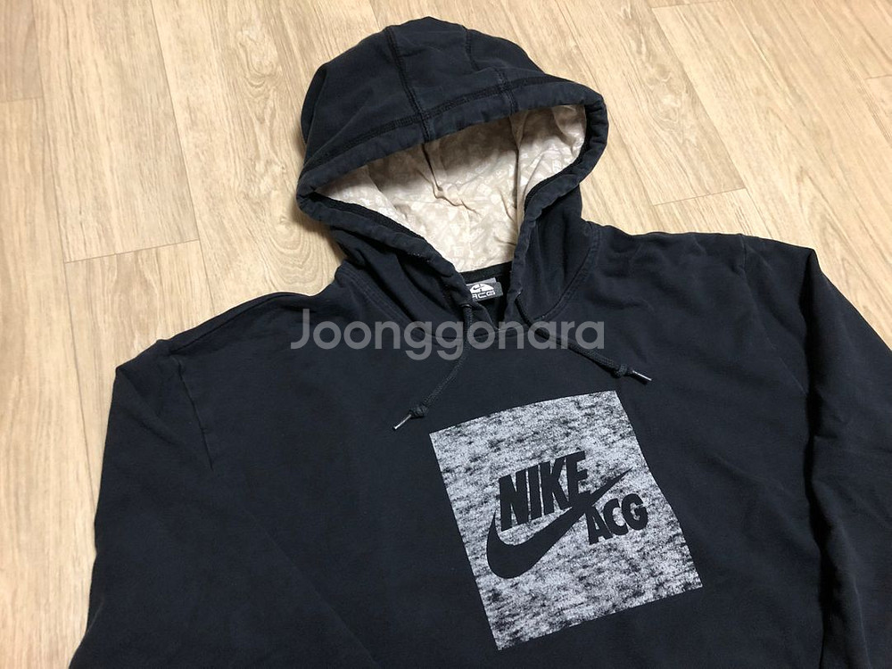 나이키 ACG 박스 로고 후디 블랙--1