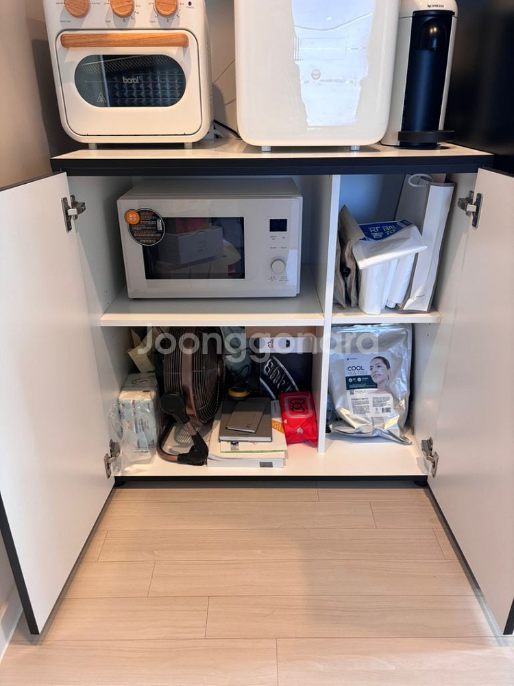 비스포크 오브제 전자레인지 하부장 주방수납장 판매--3