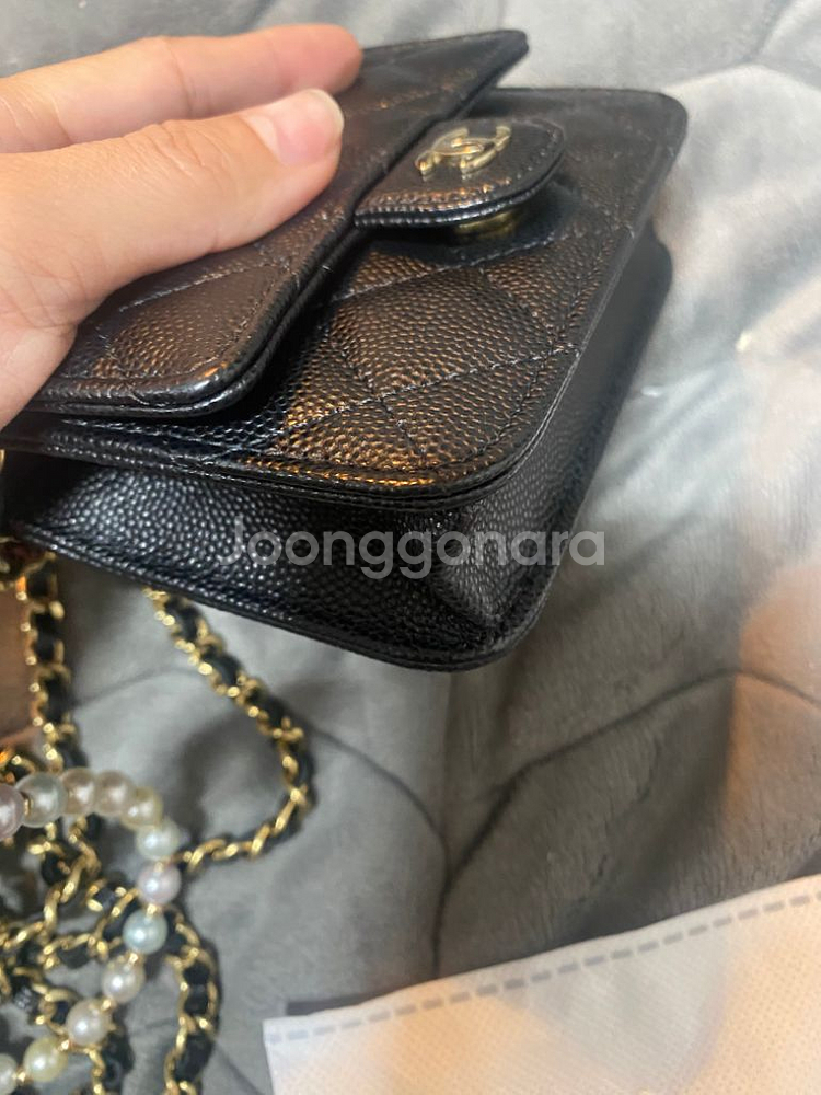 샤넬 캐비어 베니티 체인 미니백 AP2727--4