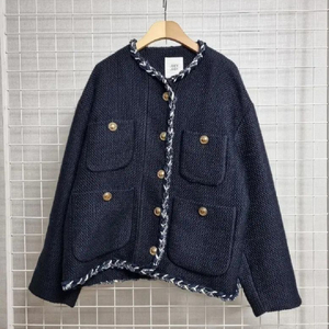 (택포) 쥬시쥬디 트위드자켓 85 (네이비)가격내림