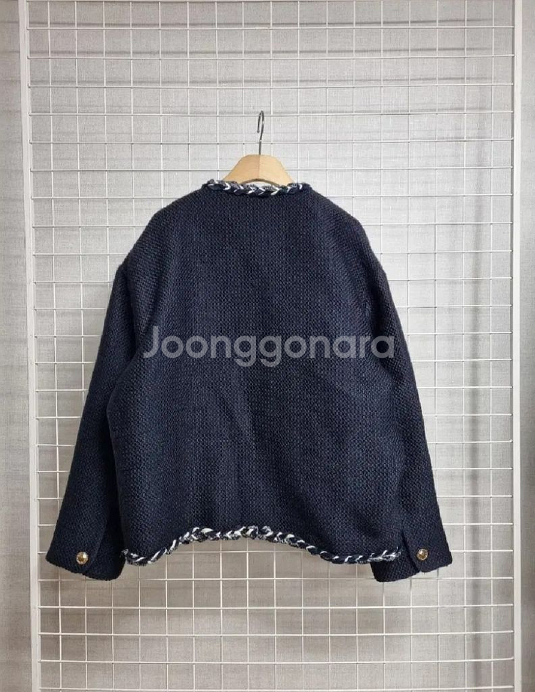 (택포) 쥬시쥬디 트위드자켓 85 (네이비)가격내림--1