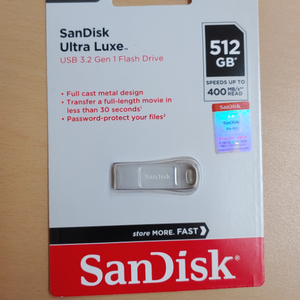 [미개봉]sandisc USB 512g 2개 일괄.