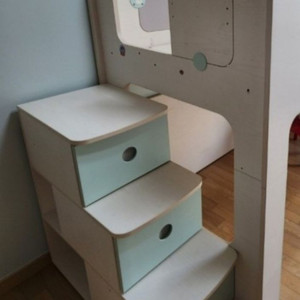 일룸 캐빈 벙커침대용 계단장(민트색) 판매