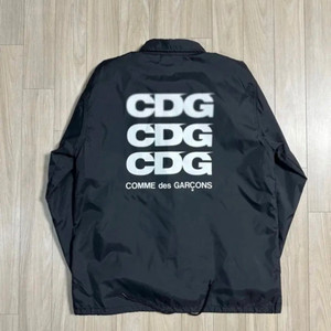 꼼데가르송 CDG 로고 코치자켓 블랙 XL